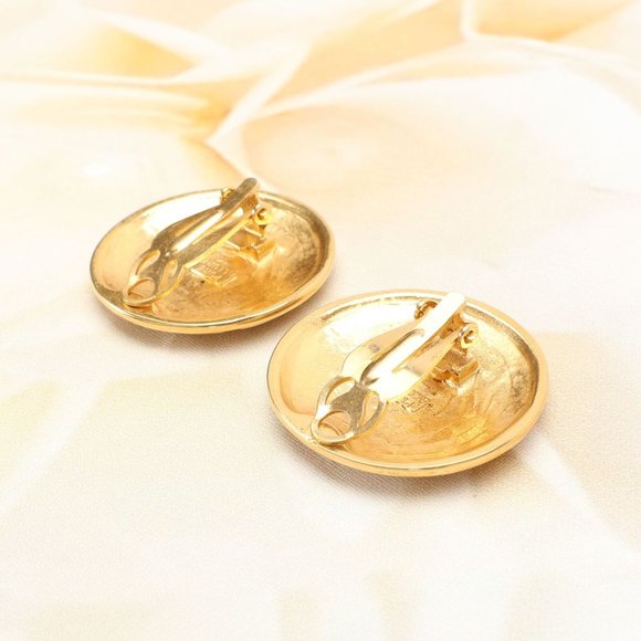 Women's Clip On Earrings Gold-Plated Rhinestone Non-Pierced Fashion Jewelry - Picture 5 of 6